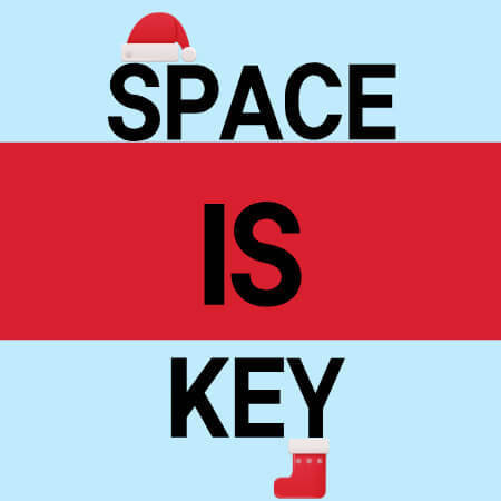 space is key christmas image